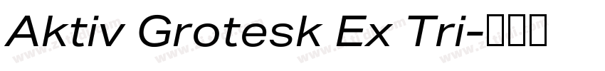 Aktiv Grotesk Ex Tri字体转换